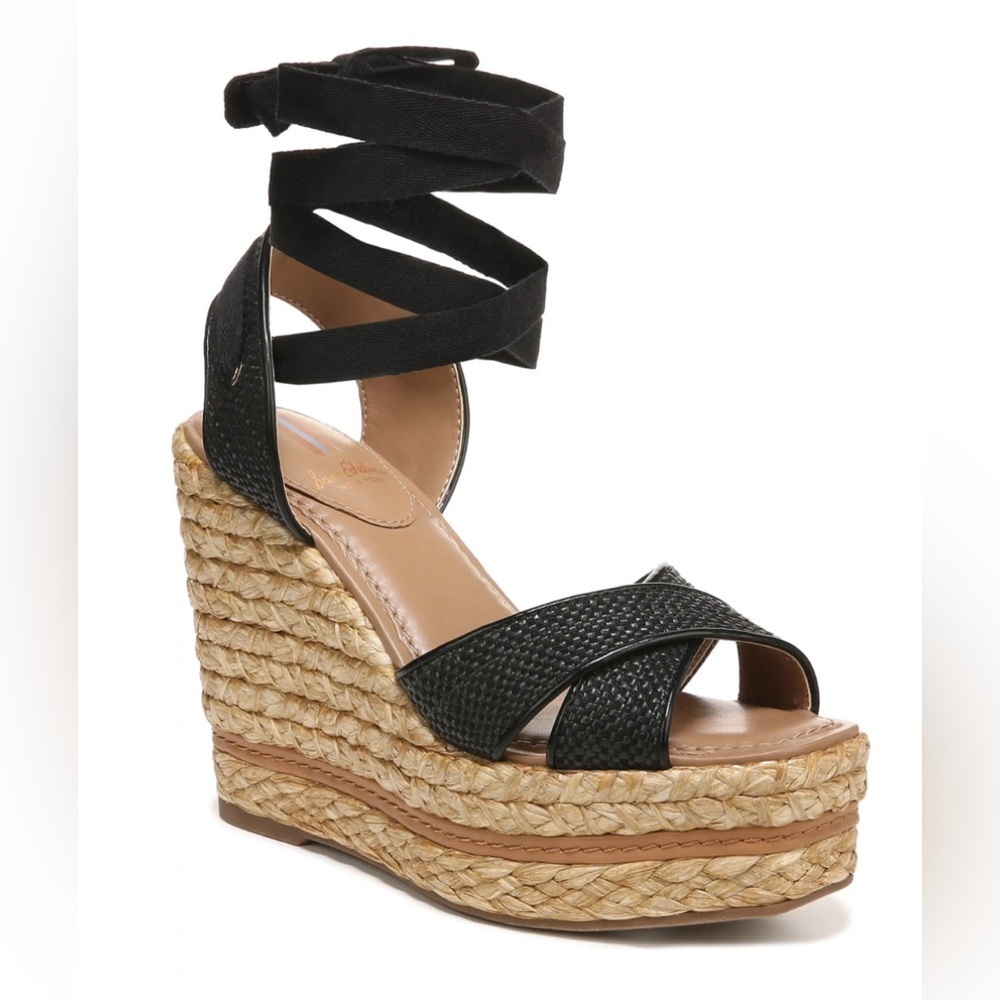 Vaughn Ankle Wrap Espadrille Platform Wedge Sandal (Women)